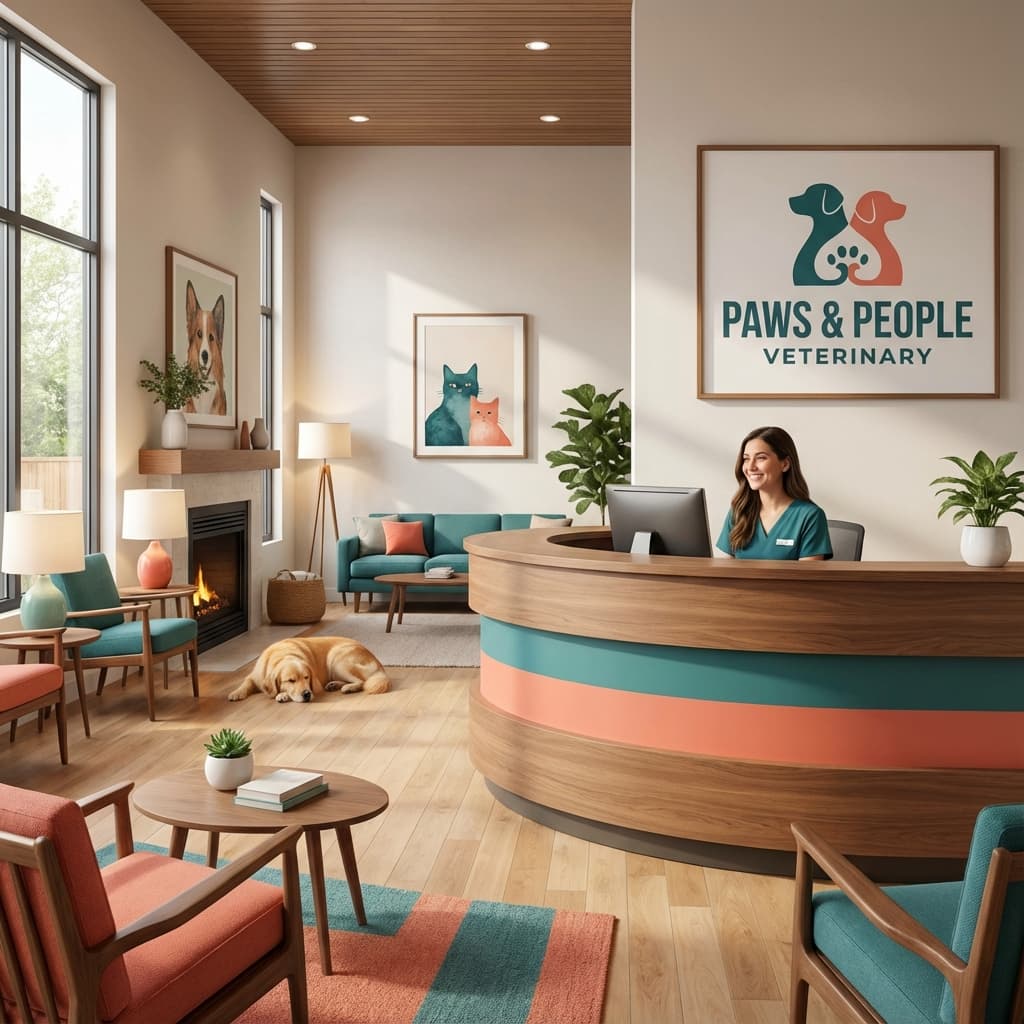 Kindred Paws Veterinary Clinic Lobby